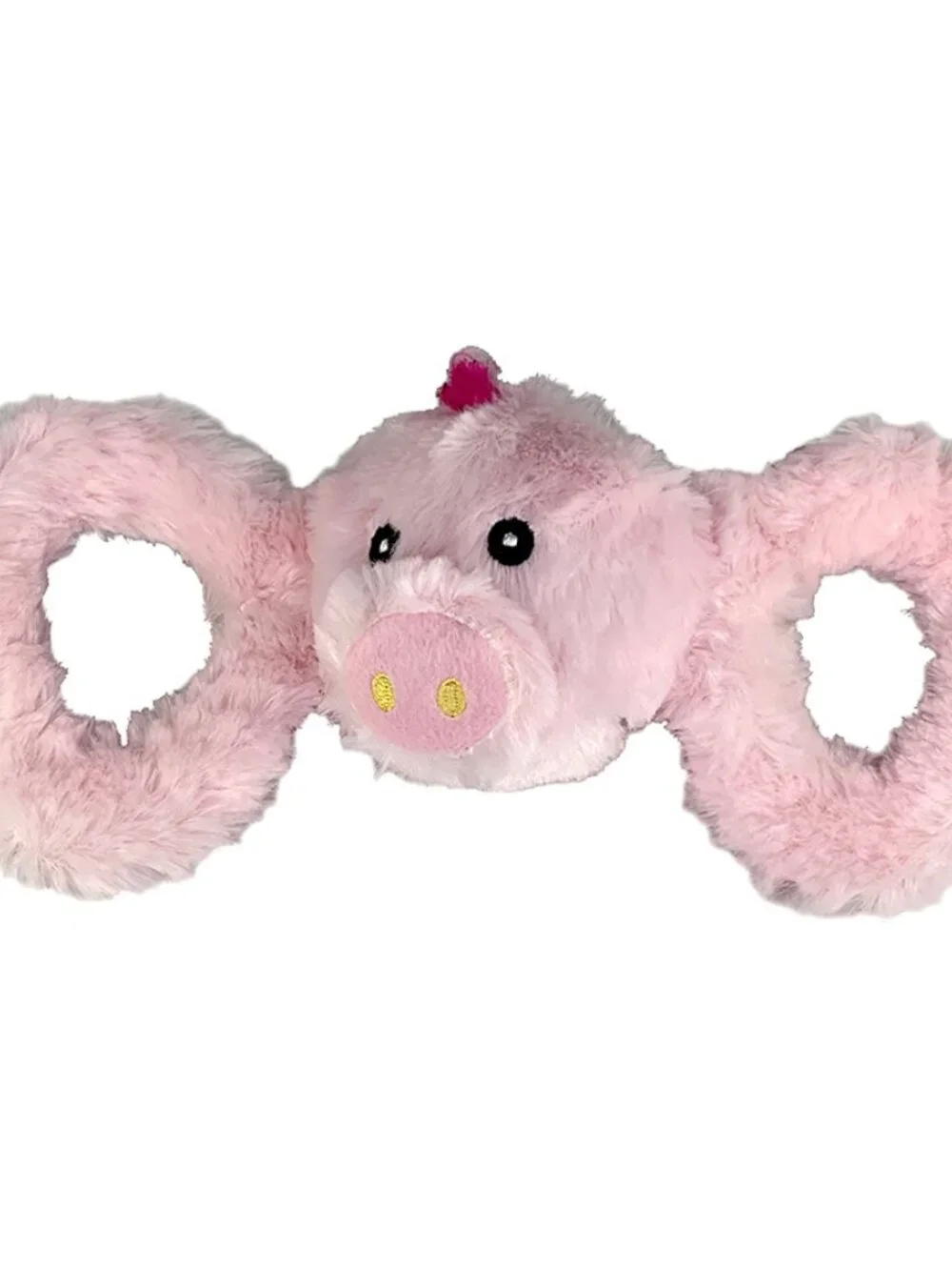 Tug-A-Mal Plush Elephant, Monkey and Pig Plush Dog Toys - 3